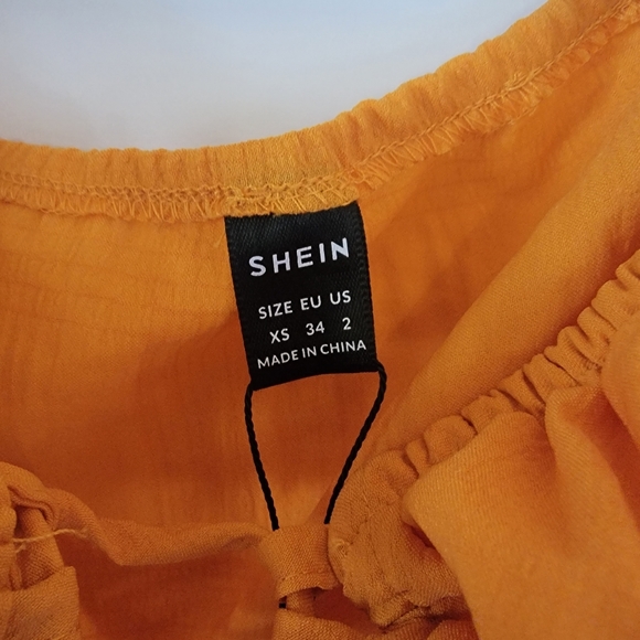 SHEIN Long sleeve ruffle croptop NWT Size 2 - Picture 4 of 7